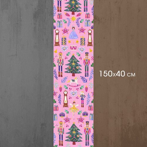 Дорожка на стол Щелкунчик 150x40 см (DR__23NG016) | Зображення 3