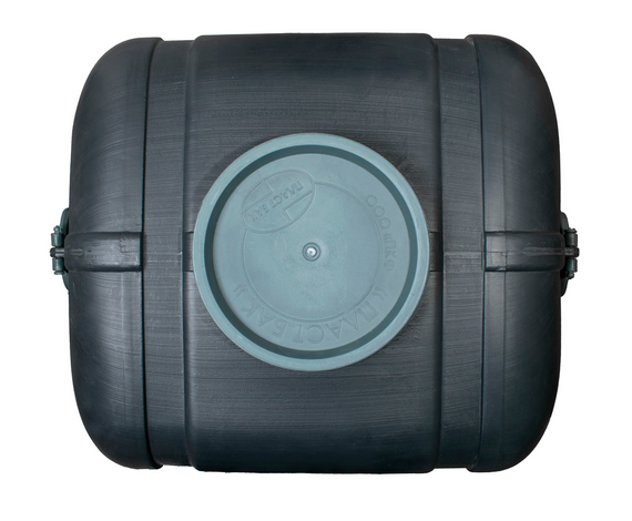 Емкость 100 л прямоугольная пластиковая черная  бак для технической воды и капельного полива | Зображення 1