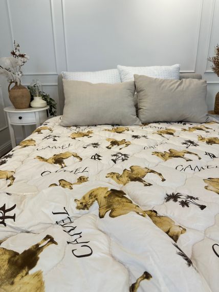 Ковдра полуторна з верблюжої вовни Arda Camell wool 21427 150х210 см | Зображення 9