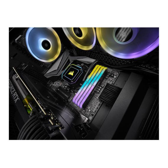 Модуль пам'яті для комп'ютера DDR4 16GB (2x8GB) 3600 MHz Vengeance RGB Pro RT Black Corsair (CMN16GX4M2Z3600C16) | Зображення 6