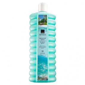 Піна для ванни Avon Senses «Мальдівський оазис» 1000 мл — тропічний аромат морської солі та франжипані