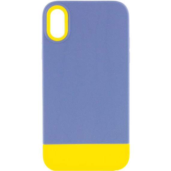 Чохол TPU+PC Bichromatic для Apple iPhone X/XS (5.8") Силікон, Blue / Yellow
