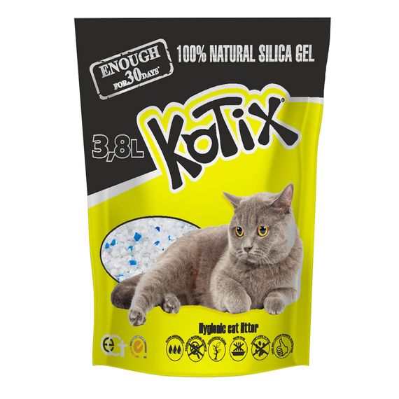 Силикагелевый наполнитель Kotix без аромата 3.8 л