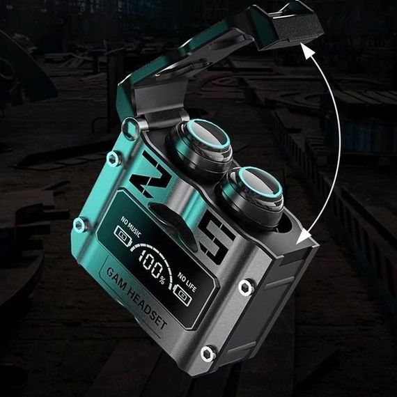 Бездротові навушники M25, Bluetooth 5.3, механічні армовані подвійного режиму ігрові | Зображення 9