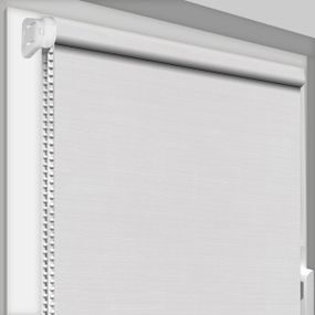Рулонна штора Rolets Льон 1-800-1200 120x170 см відкритого типу Біла
