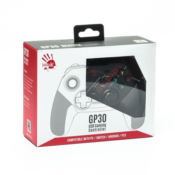 Дротовий геймпад Bloody GP30 (Sports Red), чорно-червоний | Зображення 8