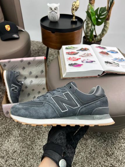 Чоловічі кросівки New 574 Dark Grey White Динамика твоего стиля весна / лето / осень A4178 44 28 см | Зображення 1
