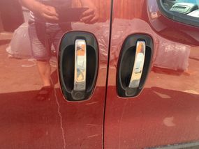 Накладки на ручки (4 шт., Нерж.) Carmos - Турецька сталь для Fiat Doblo III 2010-2022 рр