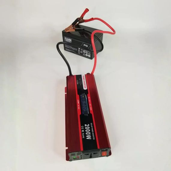 Инвертор 5 CORE 2000W 12V LCD • Преобразователь напряжения 5 CORE 2000W 12V-220V Digital с рабочей мощностью 1000 Вт и дисплеем | Зображення 3