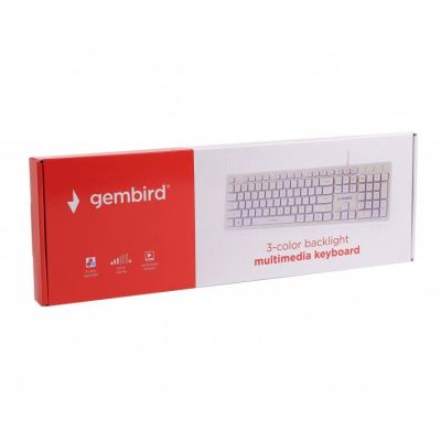 Клавиатура Gembird KB-UML3-01-W-UA USB White (KB-UML3-01-W-UA) (KB-UML3-01-W-UA) | Зображення 4
