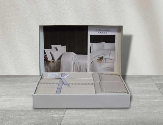 Постільна білизна First Choice V. I. P Satin Moonlight 200 х 220 см Gomez Beige | Зображення 2