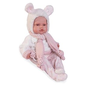 Іспанська Лялька Antonio Juan Вініловий Пупс Новонароджена Дівчинка з Механізмом BabyDoo з Вушками 50 см
