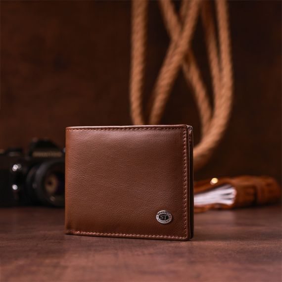 Мужской кошелек ST Leather 18353 (ST-1) НОВИНКА Коричневый | Зображення 5