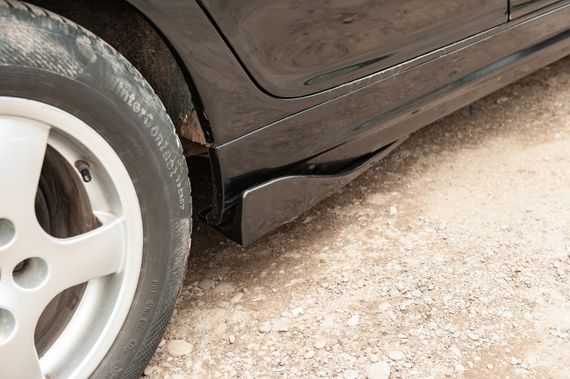 Універсальні Flap накладки на бокові пороги тип-B (2 шт, чорний глянець, ABS-пластик) | Зображення 3