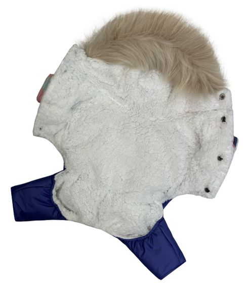 Зимовий комбінезон на хутрі літери рожевий AM-31 | Зображення 2