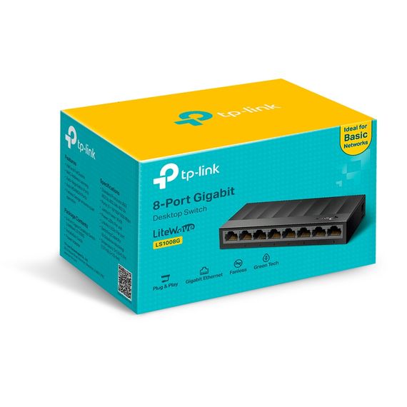 Коммутатор TP-LINK LiteWave LS1008G 8xGE неуправляемый (LS1008G) | Зображення 4