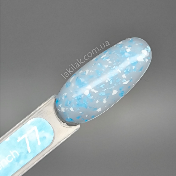 База Valeri French Base №77 (молочная с голубо-белой поталью) 6мл