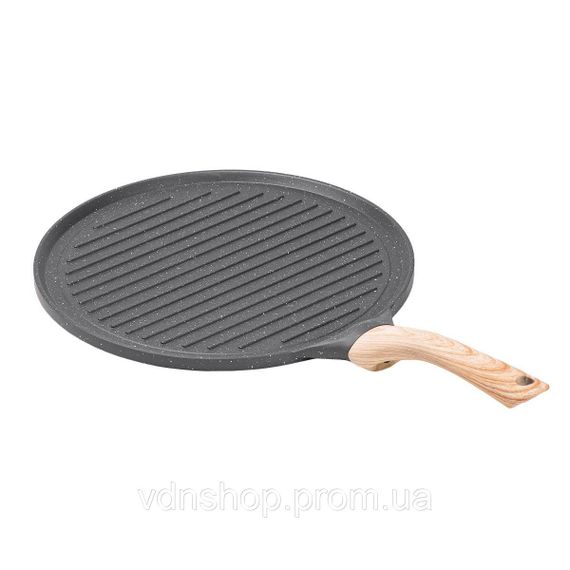 Сковорода гриль кругла Ø 26.5 см низька для індукційної плити з гранітним покриттям HP39581C | Зображення 1