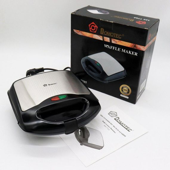 Електрична вафельниця з антипригарним покриттям, Domotec MS 7705 / Електровафельниця для бельгійських вафель | Зображення 9