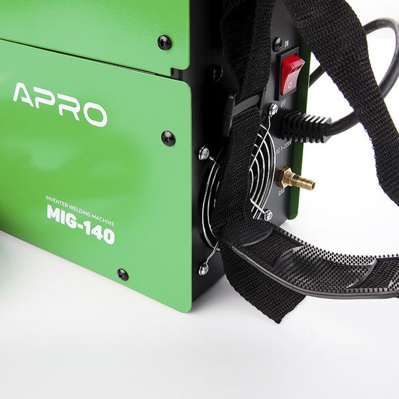 Сварочный полуавтомат инверторный APRO MIG-140, 20-140А, ел.4мм, пр.0.8-1мм 1кг 3+2.5+2м | Зображення 4
