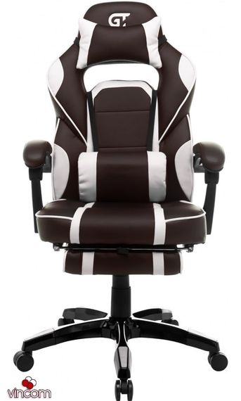 Кресло геймерское GT Racer X-2749-1 Dark BrownWhite | Зображення 1