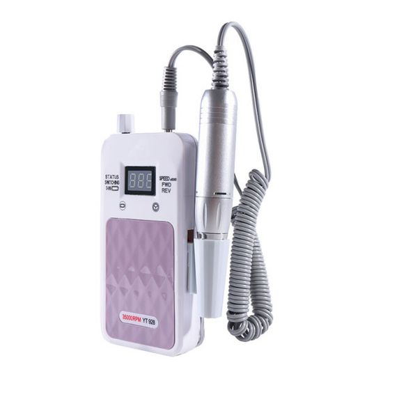 Фрезер для манікюру для початківців Nail Drill YT-928 білий, Потужний IH-389 манікюрний фрезер | Зображення 5