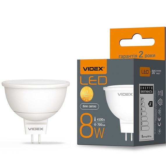 Світлодіодна лампа VIDEX MR16e 8W GU5.3 4100K (VL-MR16e-08534) | Зображення 1
