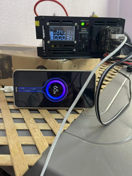 Инвертор преобразователь 1500Вт (12v 220v) чистая синусоида с функцией зарядки АКБ UPS | Зображення 2