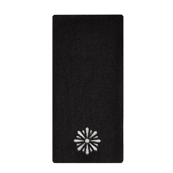 Погон Camotec НПУ Молодший Лейтенант (5*10) Чорний/Рефлект (9239)