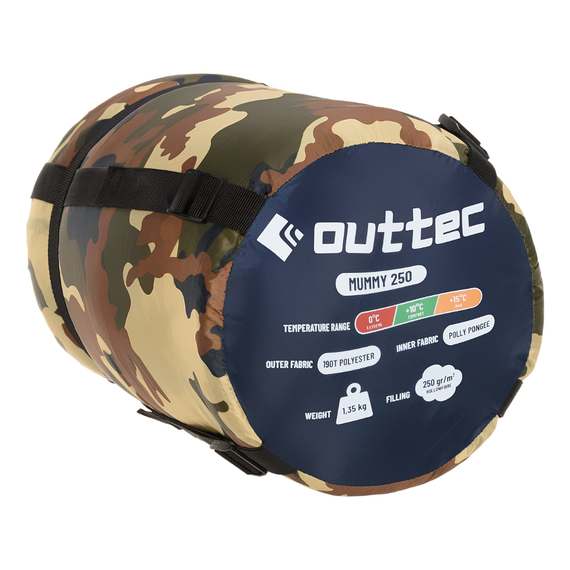 Спальний мішок кокон Outtec Mummy демісезон камуфляж | Зображення 2