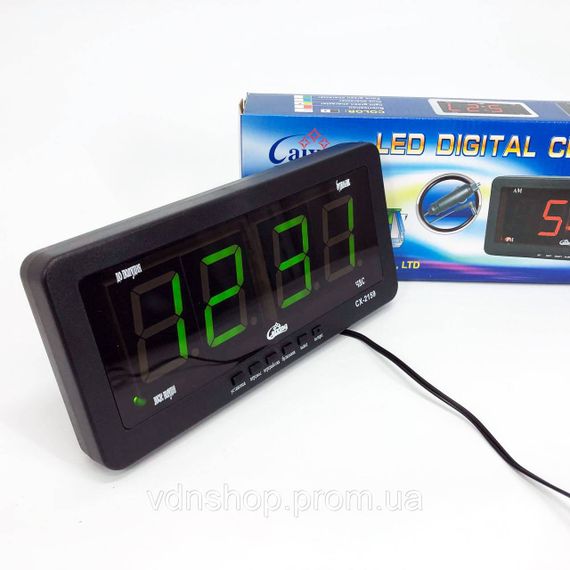 Электронные настольные часы digital Caixing, Электронные часы с функцией подсветки EA-31 | Зображення 7