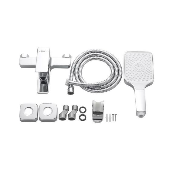 Смеситель латунный для ванны Lidz Orion 006 (c душевым гарнитуром) (k35) LDORI006CRM48093 Chrome | Зображення 6