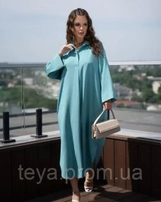 Платье для женщин цвет бирюзовый размер 3XL FI_008306