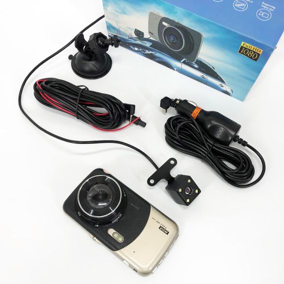 Відеореєстратор автомобільний MHZ DVR CT503 1080P з двома камерами, Реєстратор з камерою на машину | Зображення 9