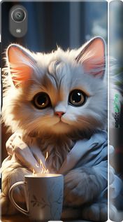Чохол на Sony Xperia XA1 Plus G3412 Білий кіт "5646m-1129-2448"