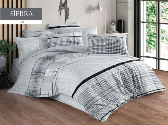Постільна білизна EVA Ranforce 200 х 220 см. Sierra Gri