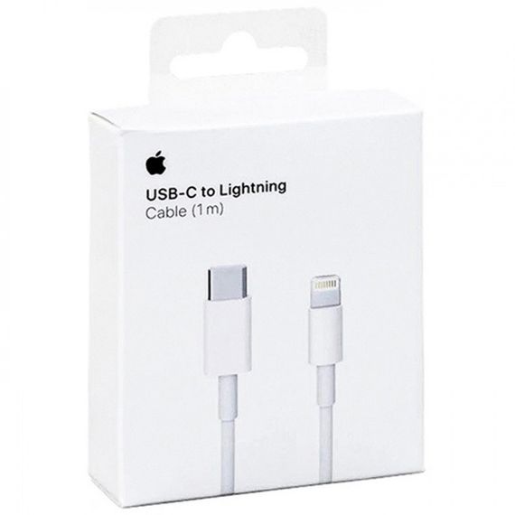 Дата кабель USB-C to Lightning for Apple (AAA) (1m) (box) White | Зображення 1