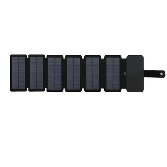 Портативная солнечная панель SV на 6 панелей 5V Черный (sv3471)