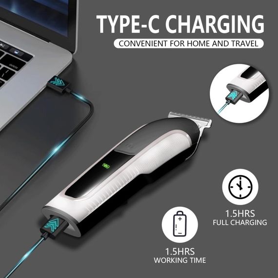 Тример водонепроникний, перезаряджуваний, бритва для чоловіків Vexoria 3 в 1 | Зображення 1