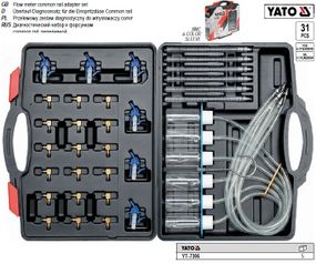 Набор диагностики діагностичний для форсунок переливний 31 шт YATO-7306