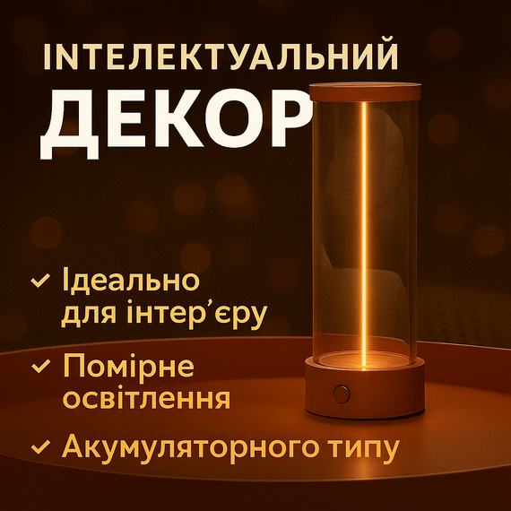 Магнітний LED-світильник для стола, живлення від USB, 19х7 см, Білий/Настільна лампа нічник/LED лампа акумуляторна