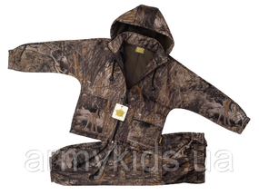 Костюм дитячий ARMY KIDS ПІЛОТ теплий з капюшоном камуфляж очерет зріст 128-134 см.