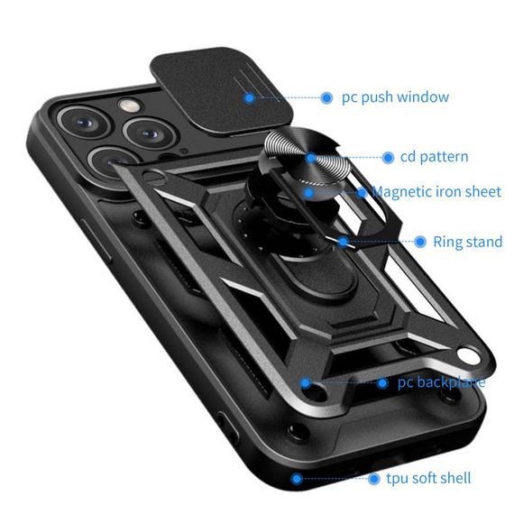 Ударостійкий чохол Camshield Serge Ring для Apple iPhone 11 Pro Max (6.5") | Зображення 2