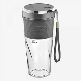 Портативний блендер USB для смузі та коктейлів шейкер 350мл 50Вт DPS KJ2087 Сірий