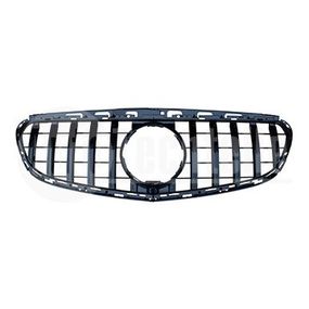 Решетка радиатора Mercedes Benz W212 13-15 (глянц. чёрная) GTR, AutoTechteile, 140 8819, 110 8809