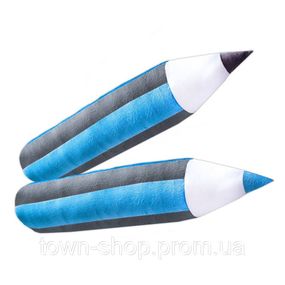 Мягконабивная игрушка "Карандаш" МС 180302-01 серо-голубой 76 см