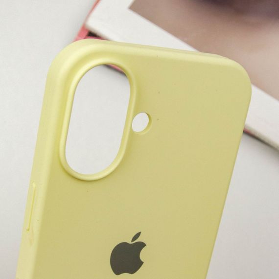 Чохол Silicone Case Full Protective (AA) для Apple iPhone 16 Plus (6.7") Жовтий / Mellow Yellow | Зображення 4
