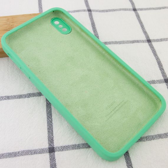 Чехол Silicone Case Square Full Camera Protective (AA) для Apple iPhone XS / X (5.8") | Зображення 2