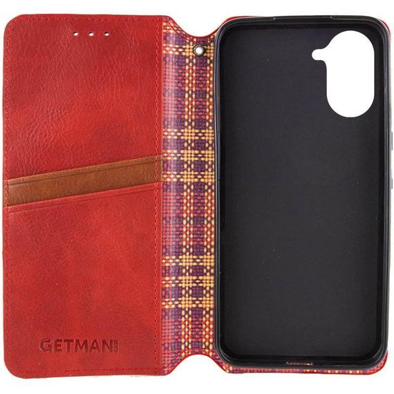 Кожаный чехол-книжка GETMAN Cubic (PU) для Xiaomi Redmi A5 (Europe version) Красный | Зображення 2