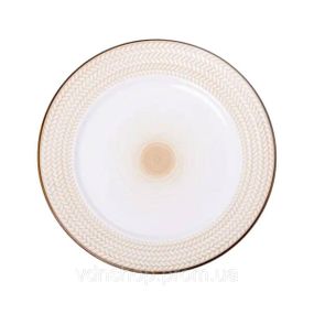 Тарелка сервировочная 26 см плоская фарфоровая HP23387